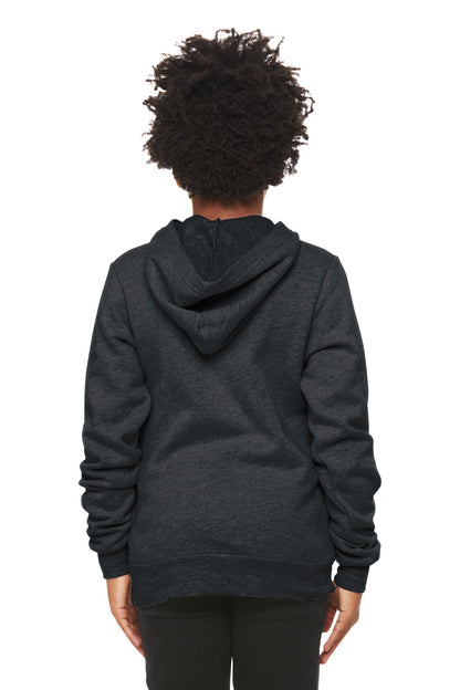 Bella+Canvas Youth Sponge Fleece Pullover Hoodie BC3719Y Dark Grey Heather