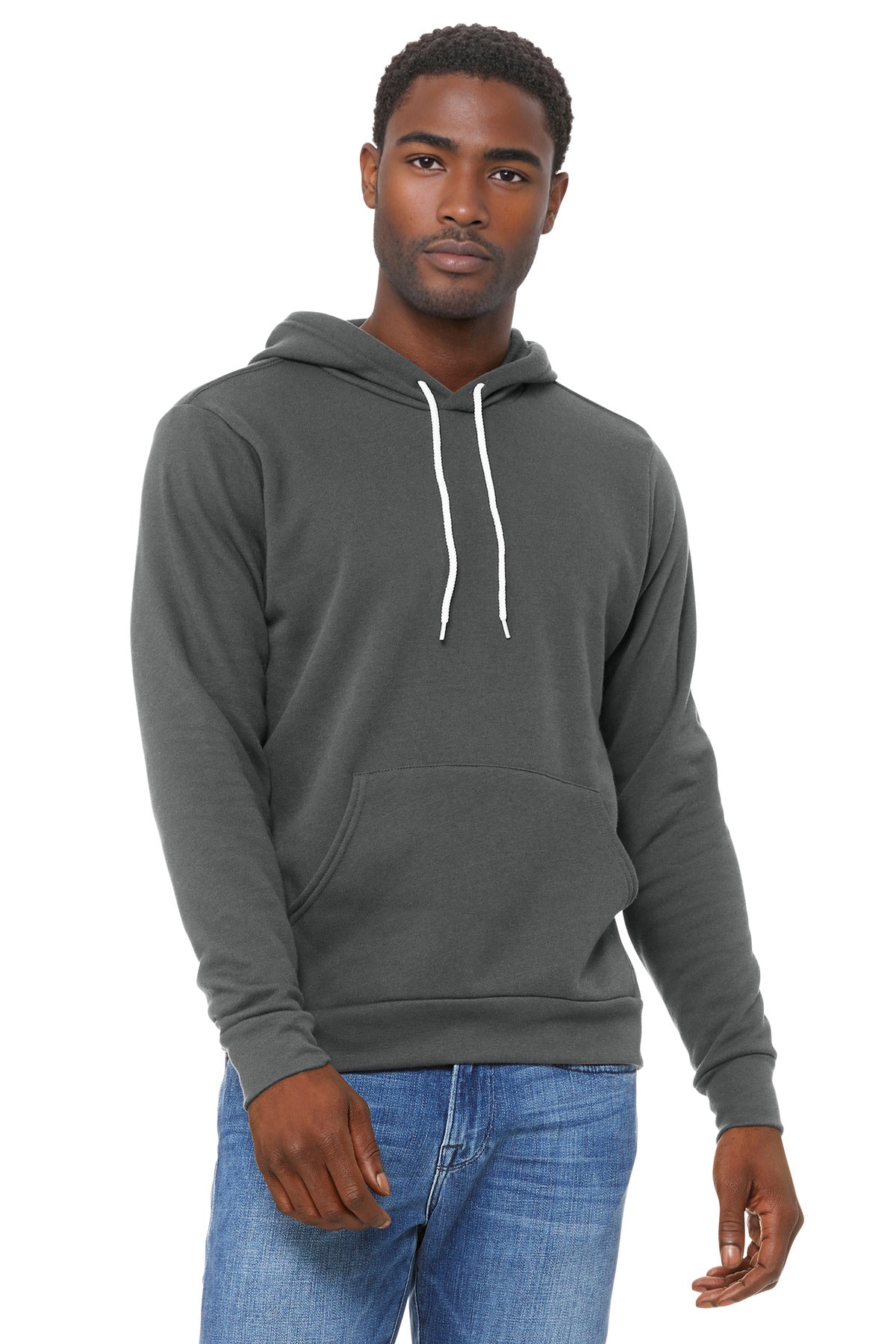 Bella+Canvas Unisex Sponge Fleece Pullover Hoodie BC3719 Asphalt