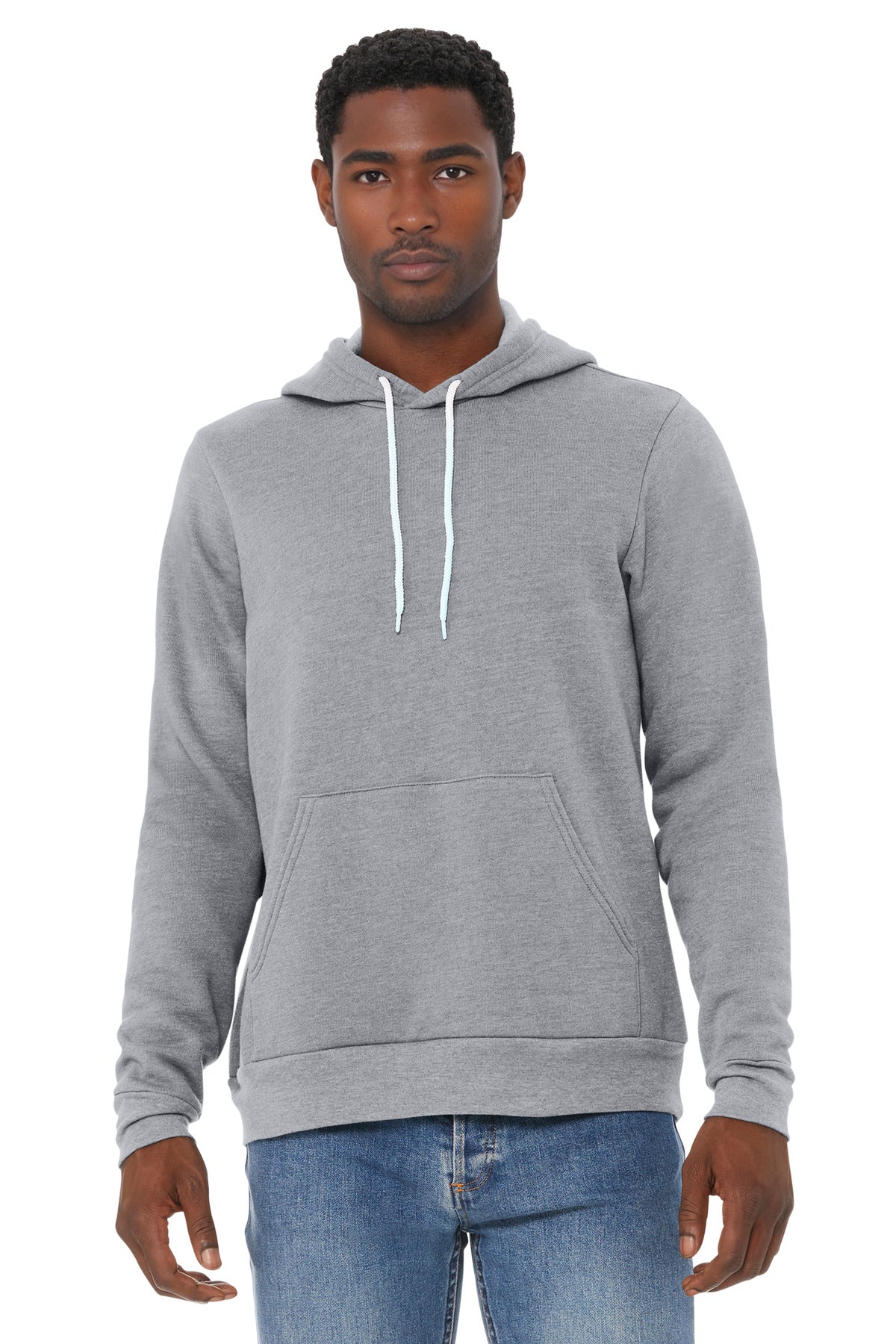 Bella+Canvas Unisex Sponge Fleece Pullover Hoodie BC3719 Athletic Heather
