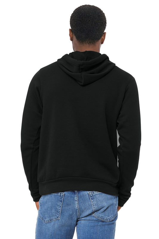 Bella+Canvas Unisex Sponge Fleece Pullover Hoodie BC3719 DTG Black
