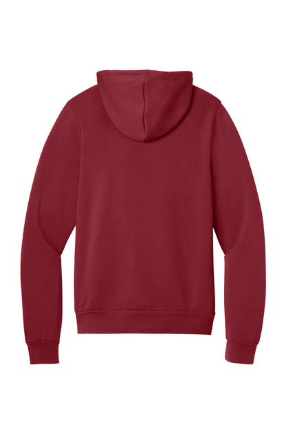 Bella+Canvas Unisex Sponge Fleece Pullover Hoodie BC3719 Cardinal