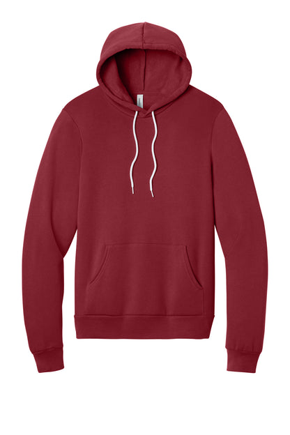 Bella+Canvas Unisex Sponge Fleece Pullover Hoodie BC3719 Cardinal