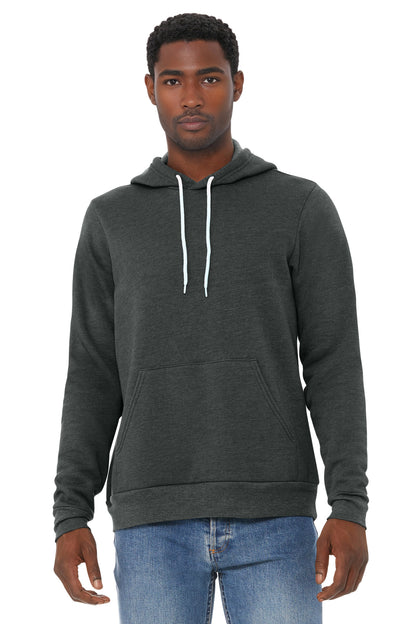 Bella+Canvas Unisex Sponge Fleece Pullover Hoodie BC3719 Dark Grey Heather
