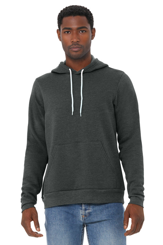 Bella+Canvas Unisex Sponge Fleece Pullover Hoodie BC3719 Dark Grey Heather