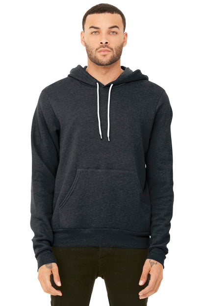 BELLA+CANVAS  Unisex Sponge Fleece Pullover Hoodie. BC3719 Dark Grey Heather