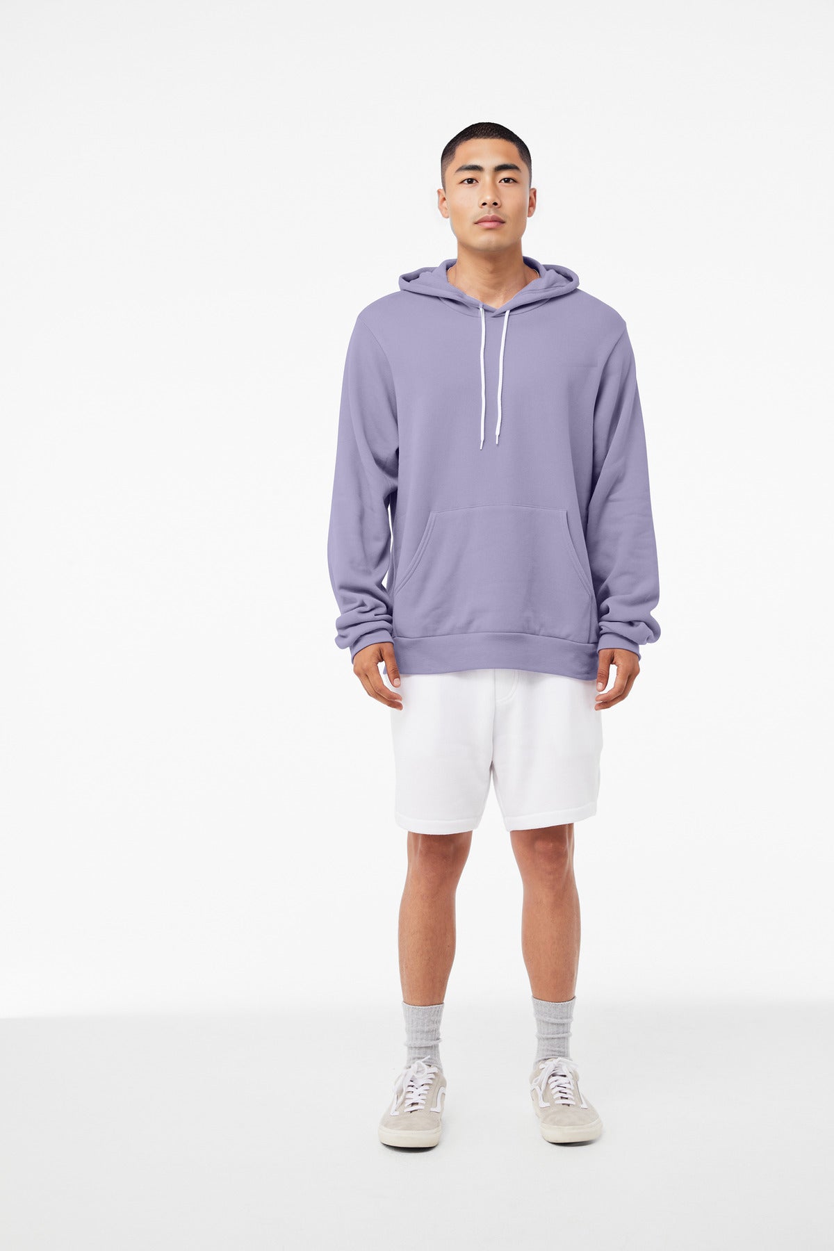 BELLA+CANVAS Unisex Sponge Fleece Pullover Hoodie. BC3719 Dark Lavender