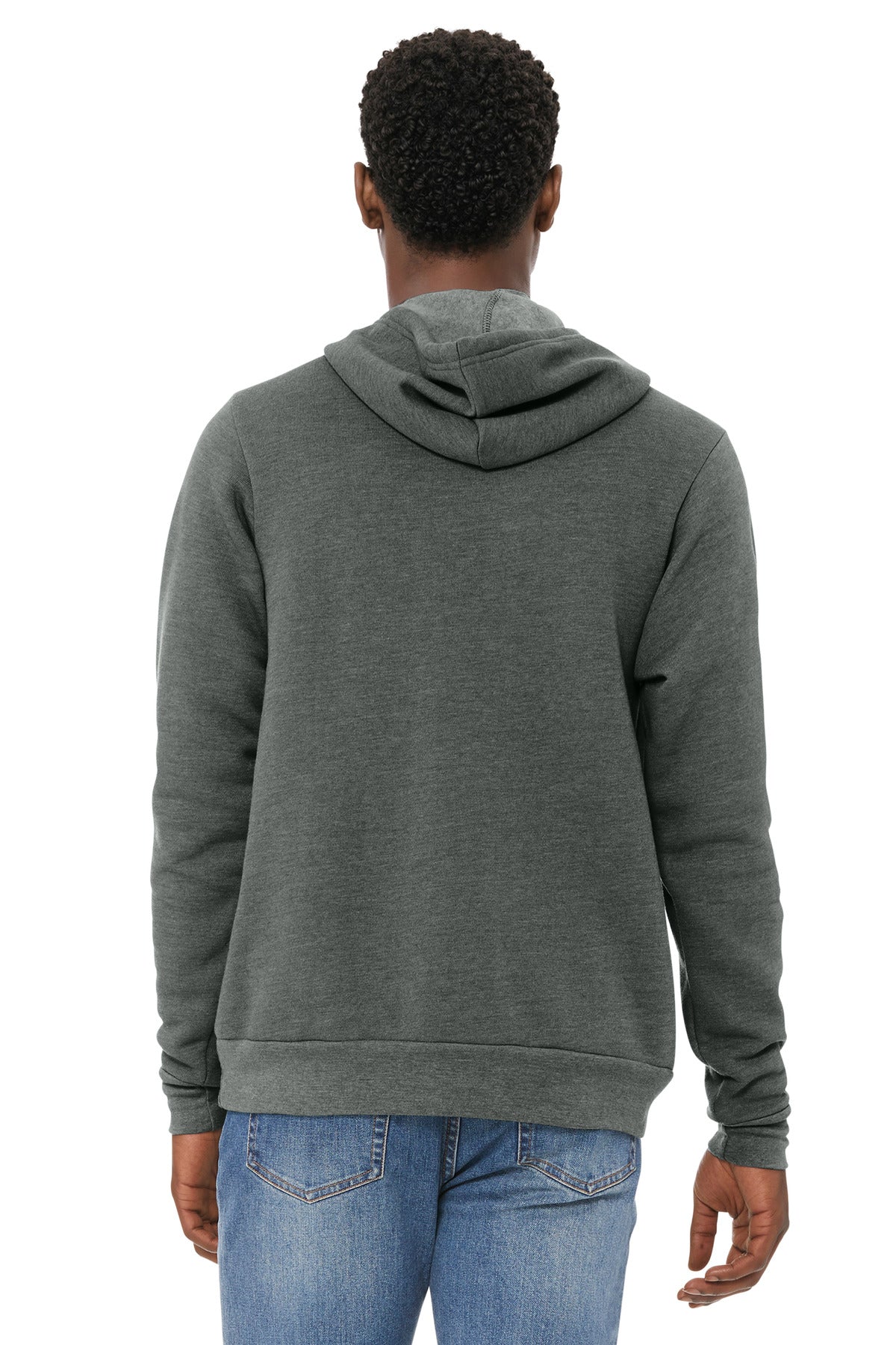 Bella+Canvas Unisex Sponge Fleece Pullover Hoodie BC3719 Deep Heather