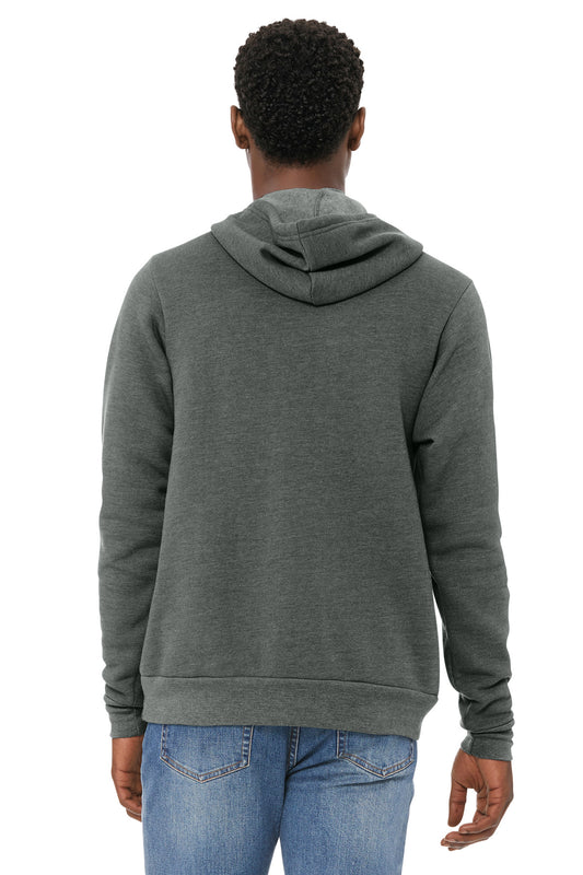 Bella+Canvas Unisex Sponge Fleece Pullover Hoodie BC3719 Deep Heather