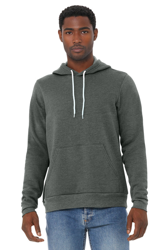 Bella+Canvas Unisex Sponge Fleece Pullover Hoodie BC3719 Deep Heather