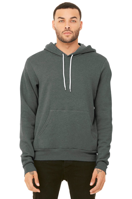 BELLA+CANVAS  Unisex Sponge Fleece Pullover Hoodie. BC3719 Deep Heather
