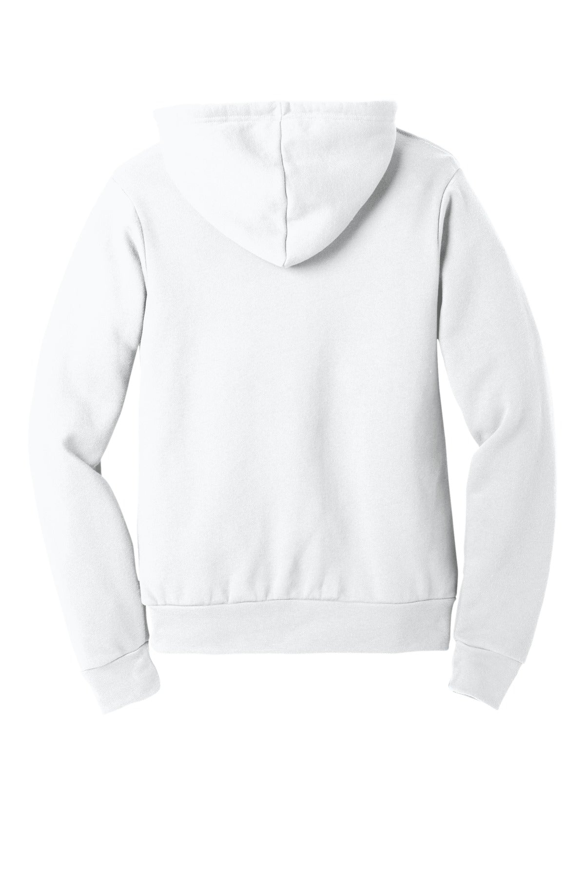BELLA+CANVAS  Unisex Sponge Fleece Pullover Hoodie. BC3719 DTG White