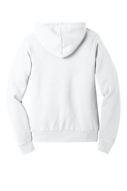 BELLA+CANVAS  Unisex Sponge Fleece Pullover Hoodie. BC3719 DTG White