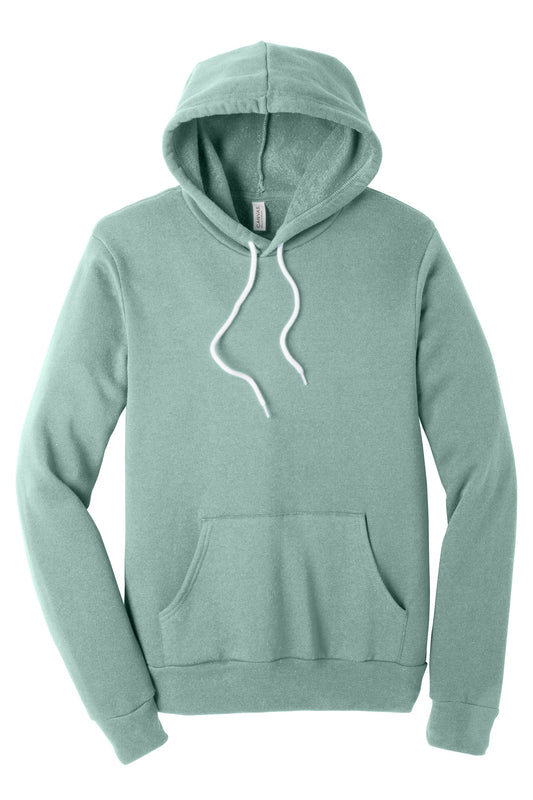 BELLA+CANVAS  Unisex Sponge Fleece Pullover Hoodie. BC3719 Dusty Blue