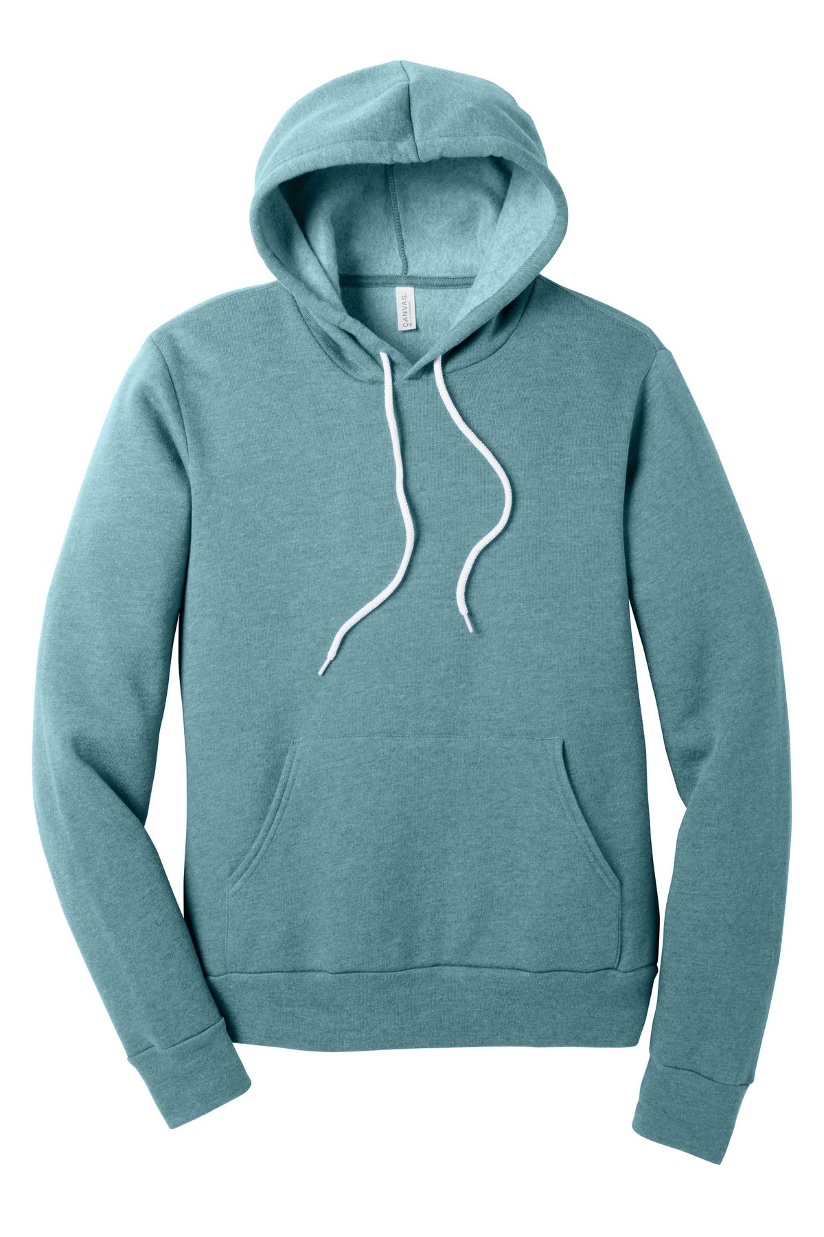 Bella+Canvas Unisex Sponge Fleece Pullover Hoodie BC3719 Heather Blue Lagoon