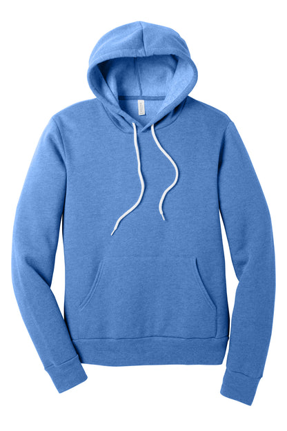 Bella+Canvas Unisex Sponge Fleece Pullover Hoodie BC3719 Heather Columbia Blue