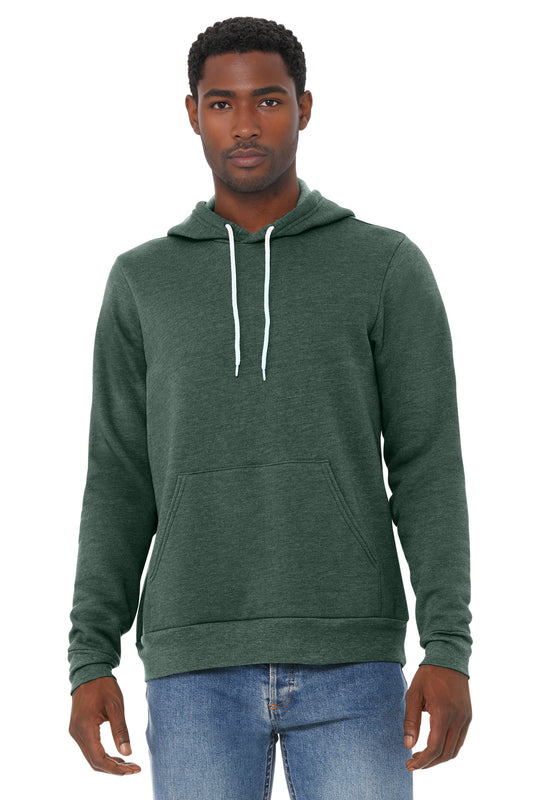 Bella+Canvas Unisex Sponge Fleece Pullover Hoodie BC3719 Heather Forest