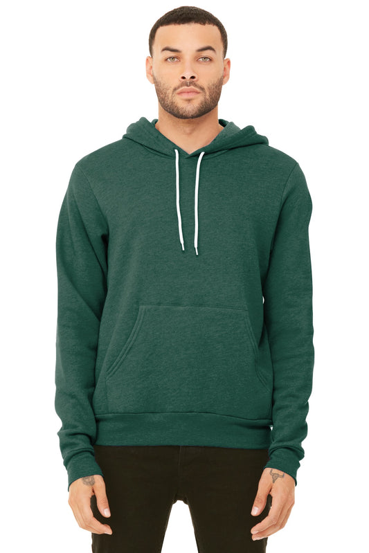 BELLA+CANVAS  Unisex Sponge Fleece Pullover Hoodie. BC3719 Heather Forest