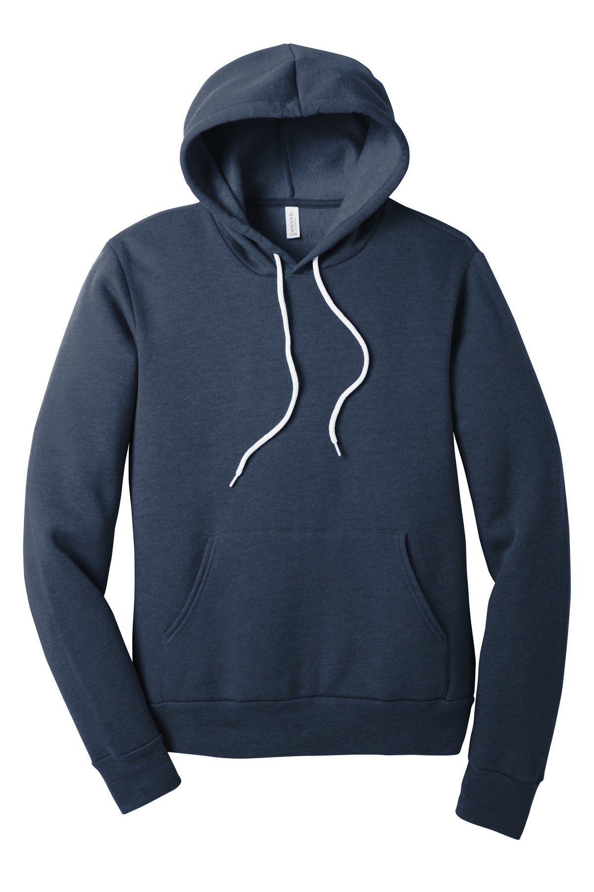 BELLA+CANVAS  Unisex Sponge Fleece Pullover Hoodie. BC3719 Heather Navy