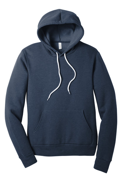 BELLA+CANVAS  Unisex Sponge Fleece Pullover Hoodie. BC3719 Heather Navy