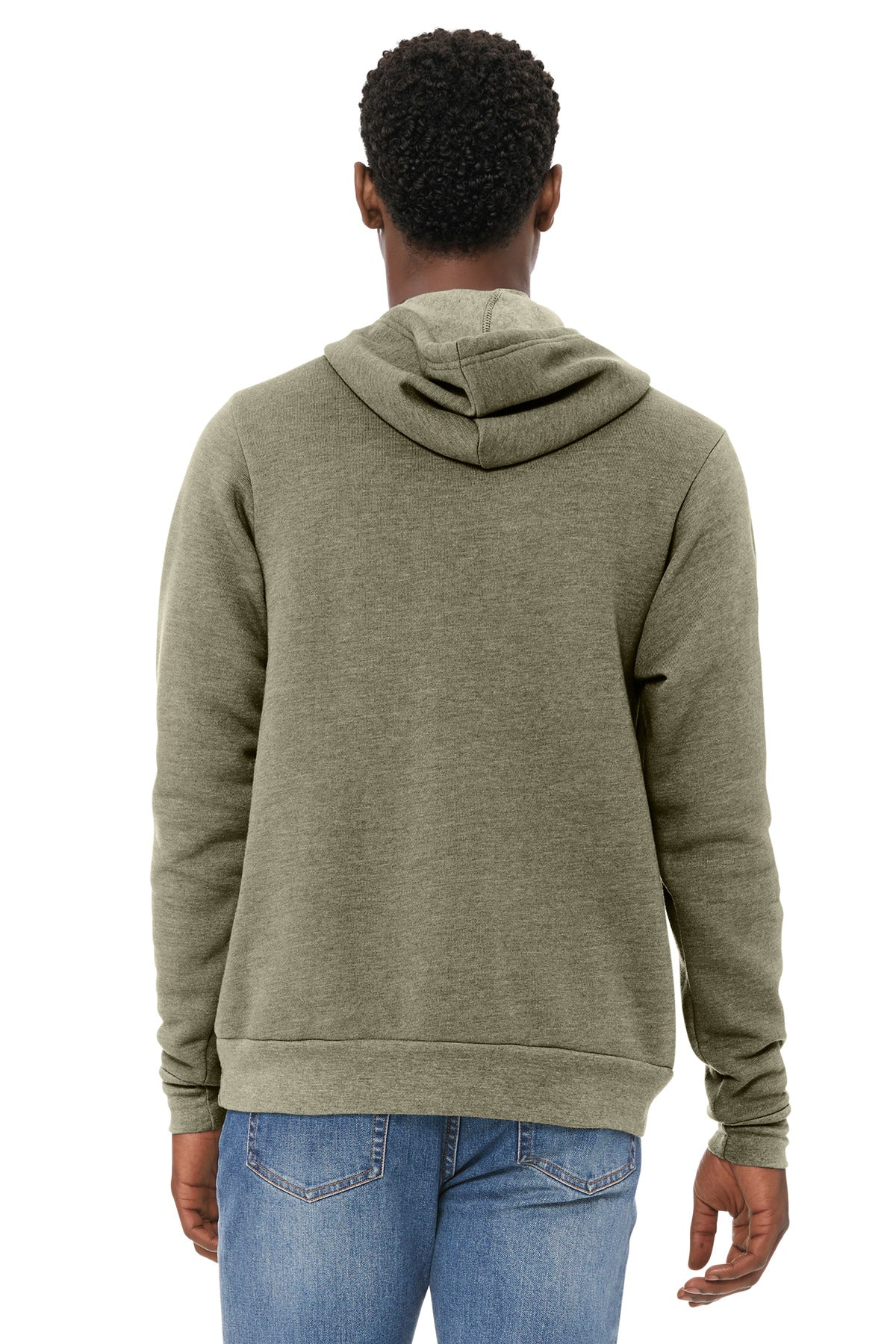 Bella+Canvas Unisex Sponge Fleece Pullover Hoodie BC3719 Heather Olive