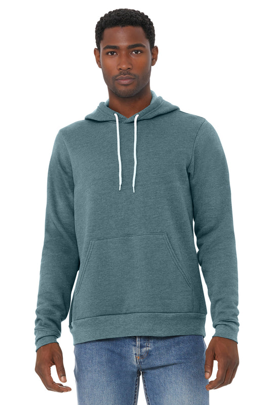 Bella+Canvas Unisex Sponge Fleece Pullover Hoodie BC3719 Heather Slate