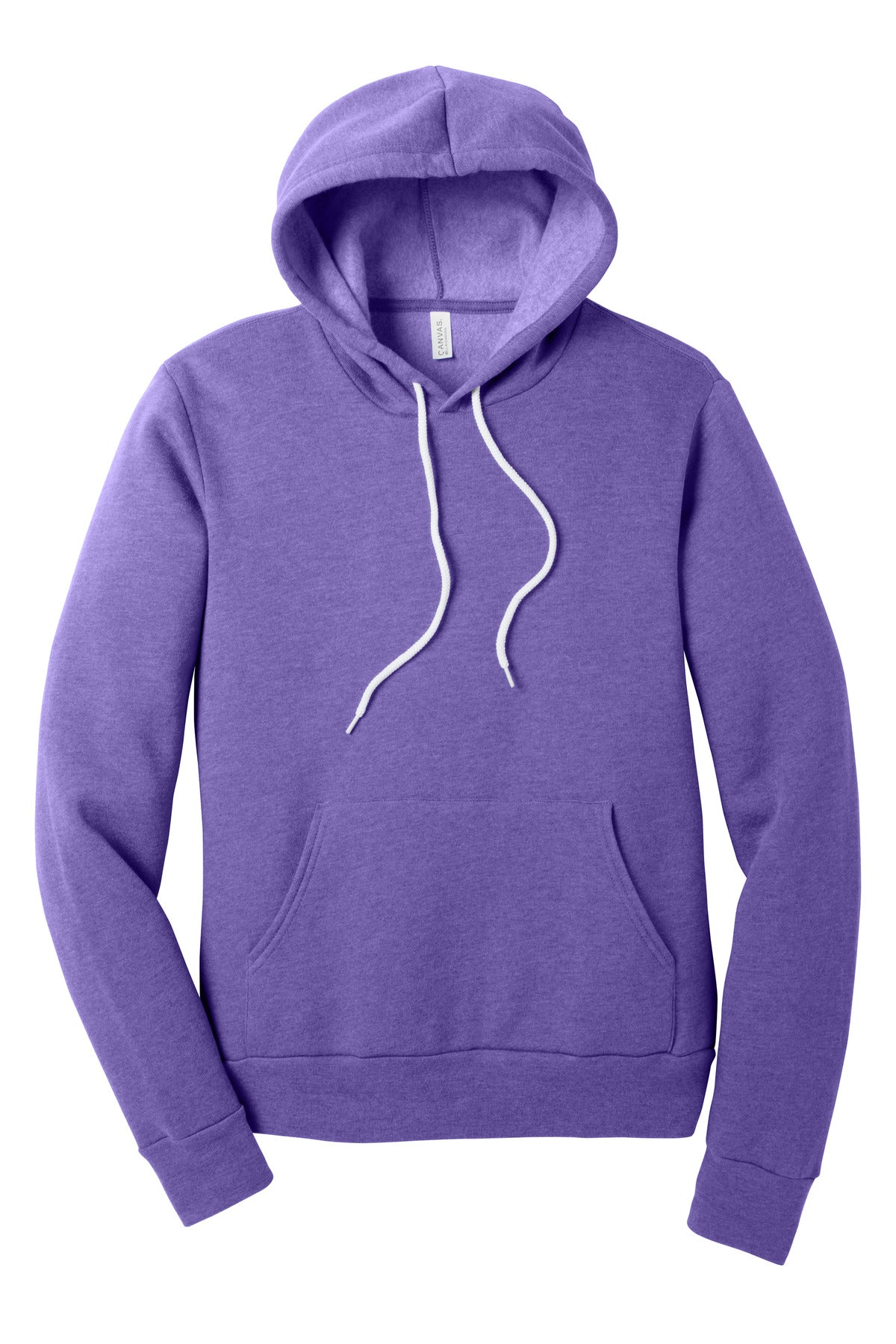 Bella+Canvas Unisex Sponge Fleece Pullover Hoodie BC3719 Heather Team Purple