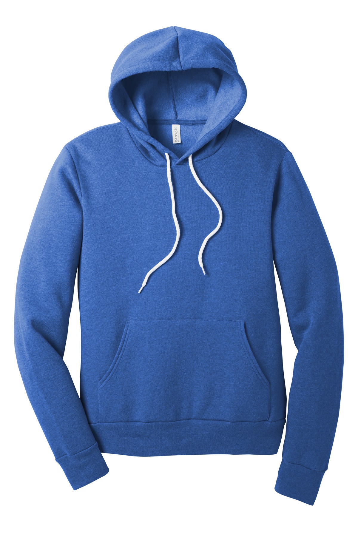 BELLA+CANVAS  Unisex Sponge Fleece Pullover Hoodie. BC3719 Heather True Royal