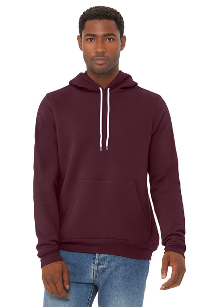Bella+Canvas Unisex Sponge Fleece Pullover Hoodie BC3719 Maroon