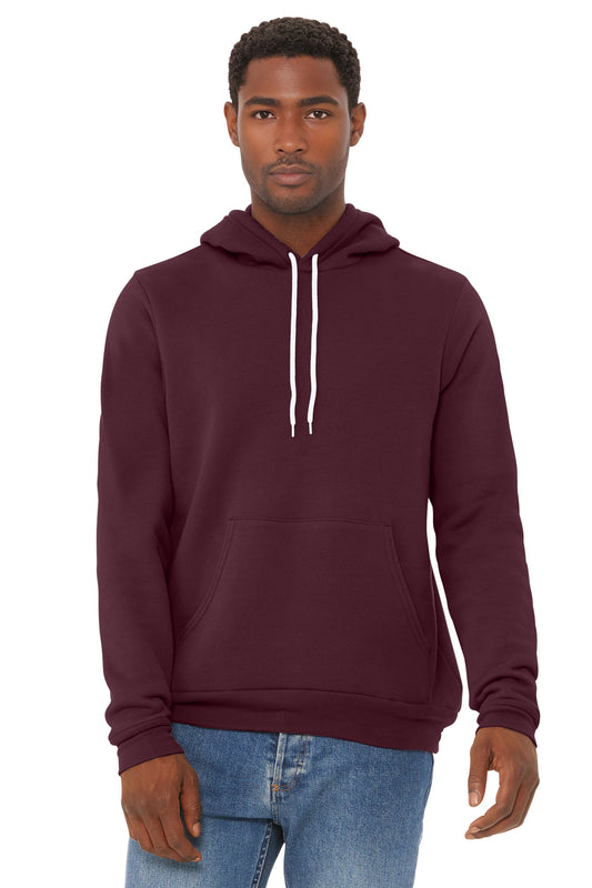 Bella+Canvas Unisex Sponge Fleece Pullover Hoodie BC3719 Maroon