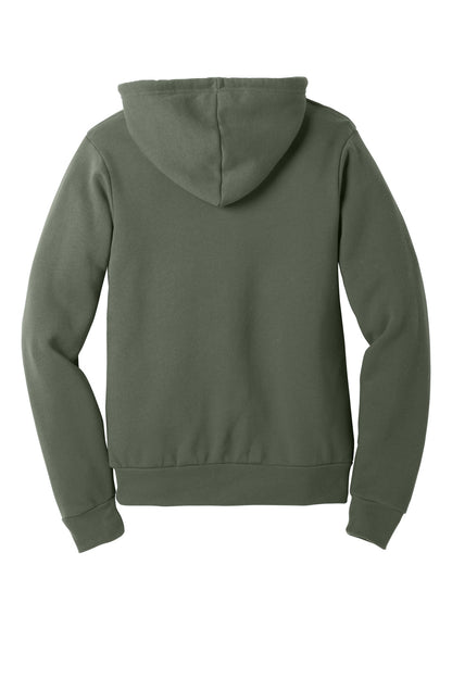 BELLA+CANVAS  Unisex Sponge Fleece Pullover Hoodie. BC3719 Military Green