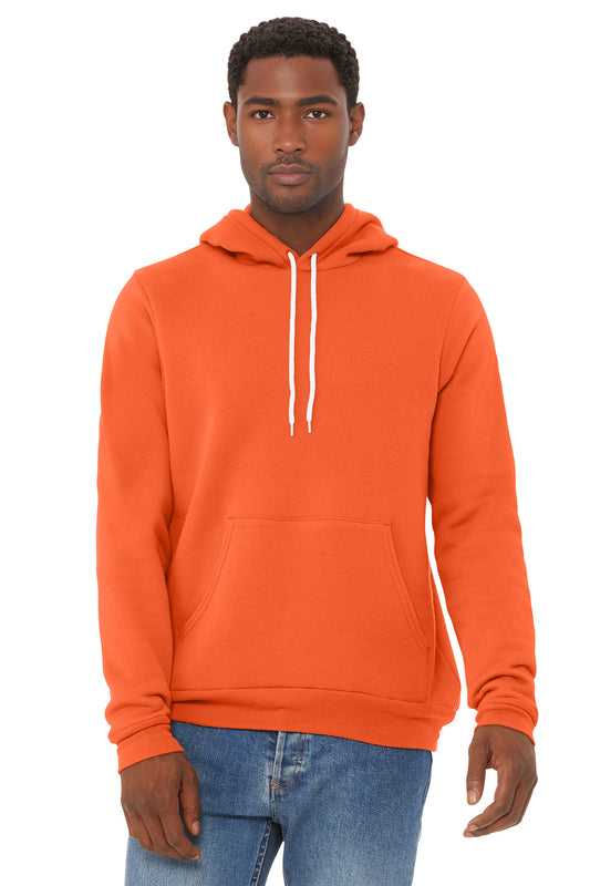 Bella+Canvas Unisex Sponge Fleece Pullover Hoodie BC3719 Orange