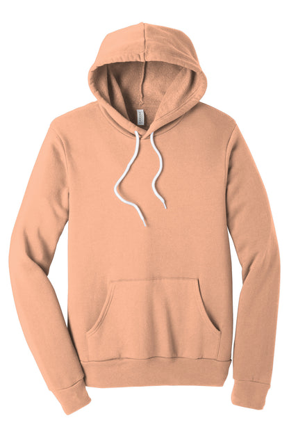 BELLA+CANVAS  Unisex Sponge Fleece Pullover Hoodie. BC3719 Peach