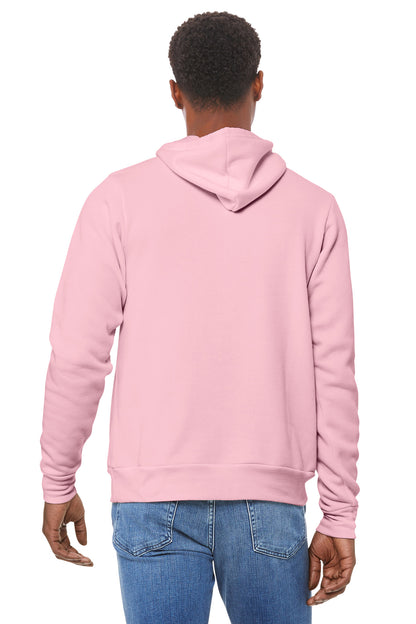 Bella+Canvas Unisex Sponge Fleece Pullover Hoodie BC3719 Pink