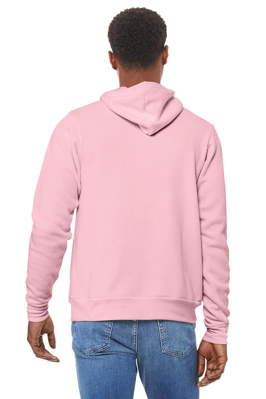 Bella+Canvas Unisex Sponge Fleece Pullover Hoodie BC3719 Pink