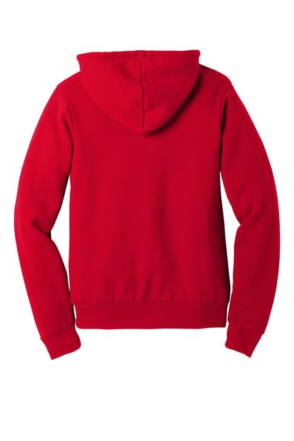 BELLA+CANVAS  Unisex Sponge Fleece Pullover Hoodie. BC3719 Red