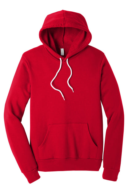 BELLA+CANVAS  Unisex Sponge Fleece Pullover Hoodie. BC3719 Red