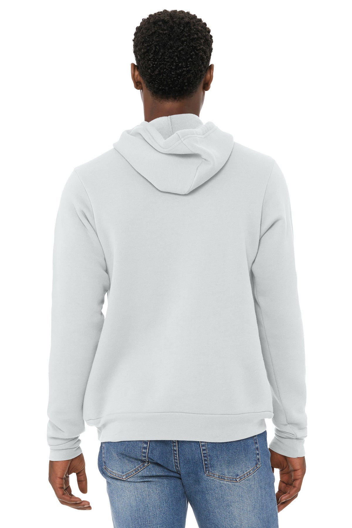 Bella+Canvas Unisex Sponge Fleece Pullover Hoodie BC3719 Silver