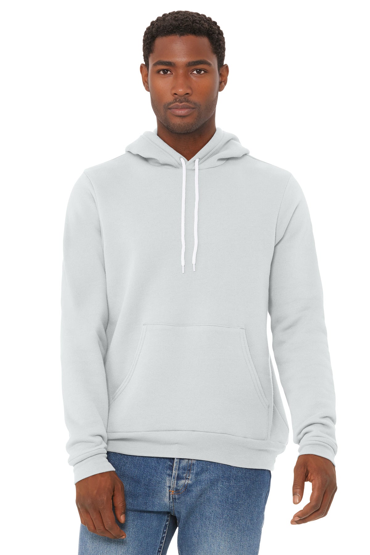 Bella+Canvas Unisex Sponge Fleece Pullover Hoodie BC3719 Silver