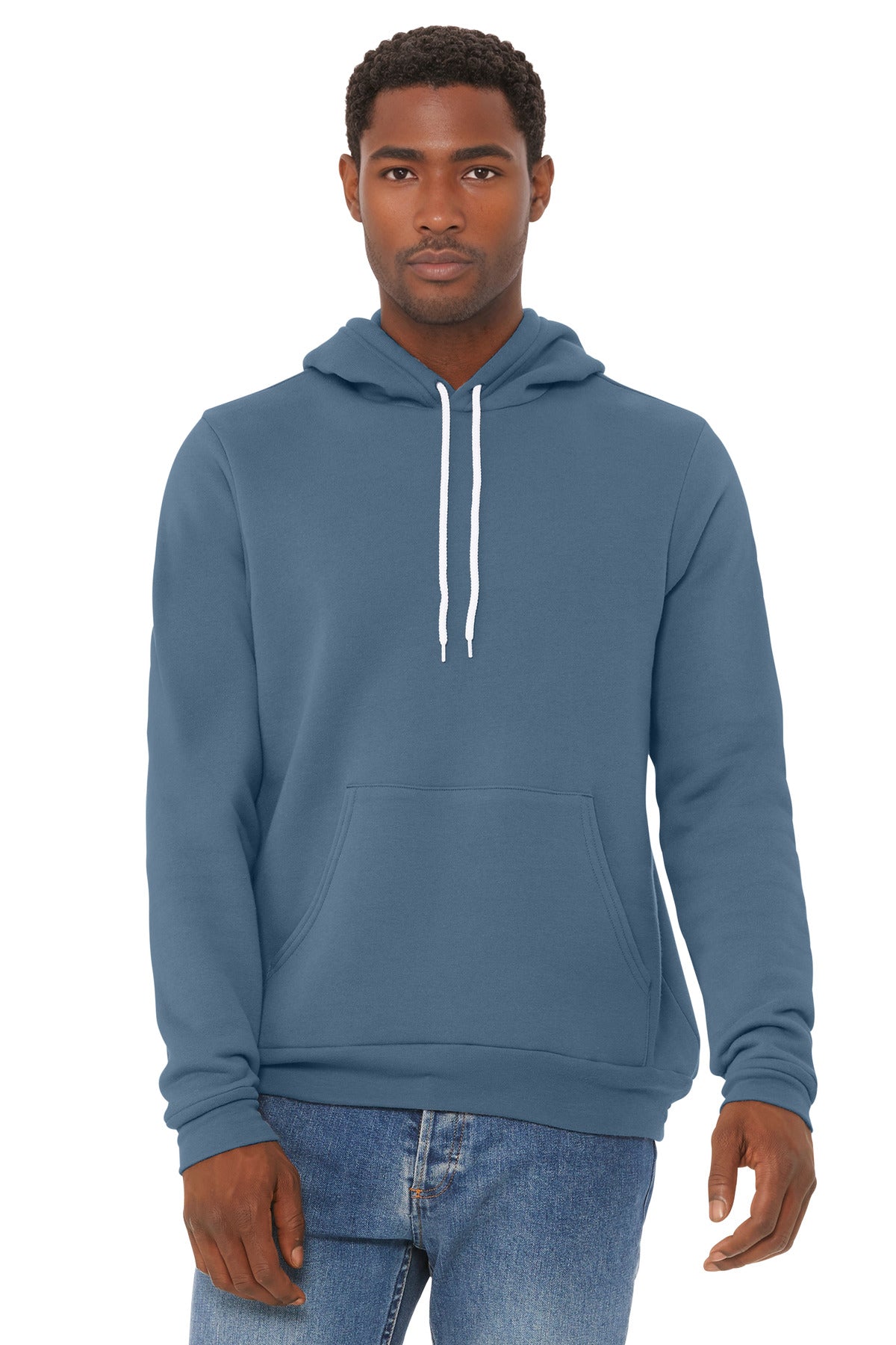 Bella+Canvas Unisex Sponge Fleece Pullover Hoodie BC3719 Steel Blue