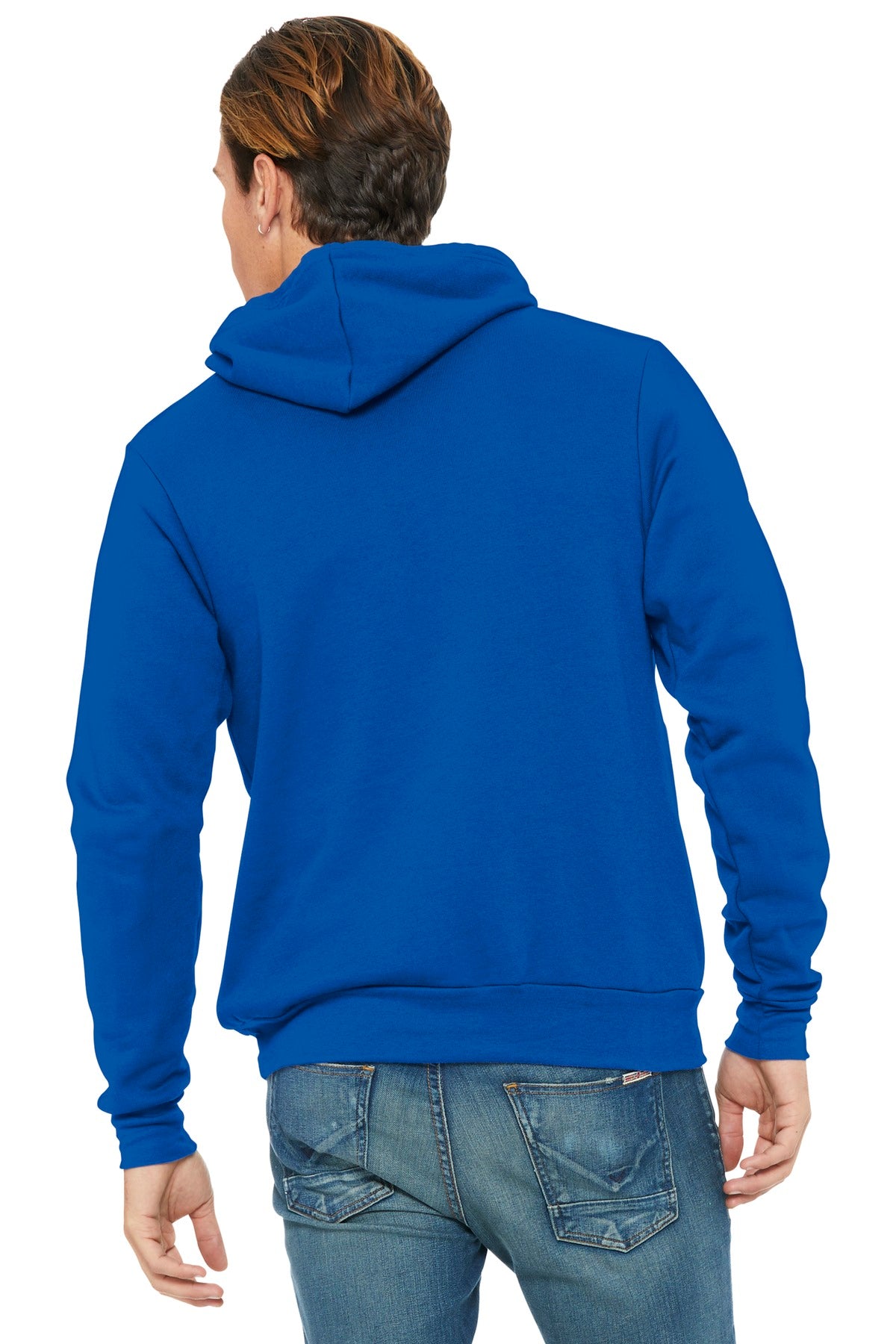 BELLA+CANVAS  Unisex Sponge Fleece Pullover Hoodie. BC3719 True Royal