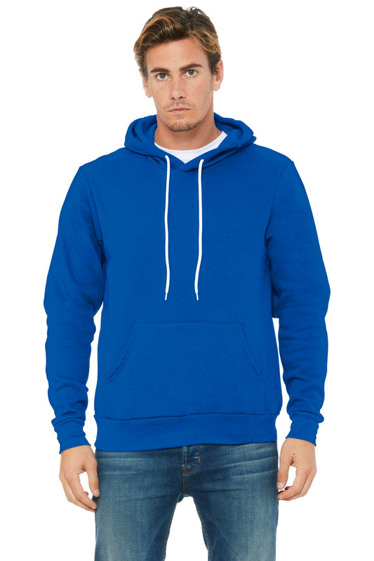 BELLA+CANVAS  Unisex Sponge Fleece Pullover Hoodie. BC3719 True Royal