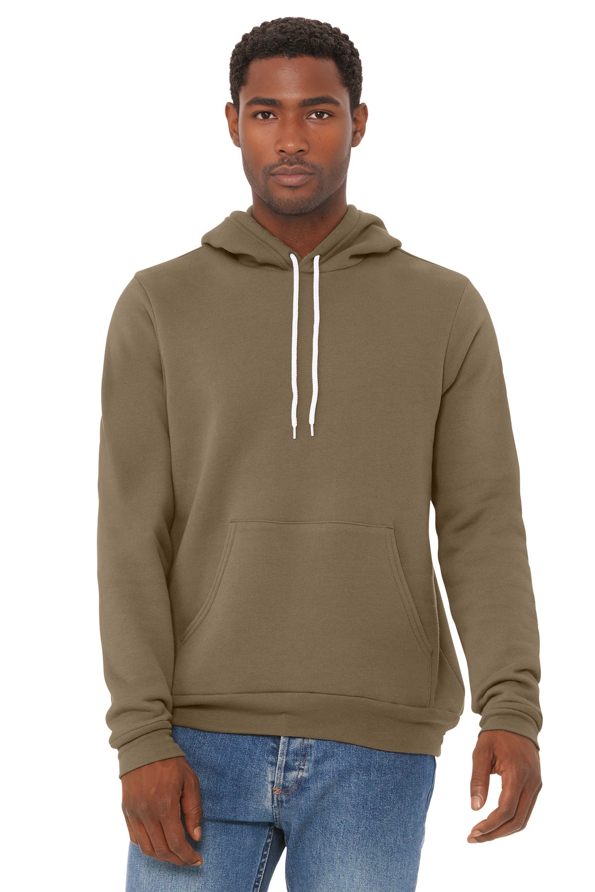Bella+Canvas Unisex Sponge Fleece Pullover Hoodie BC3719 Vintage Brown