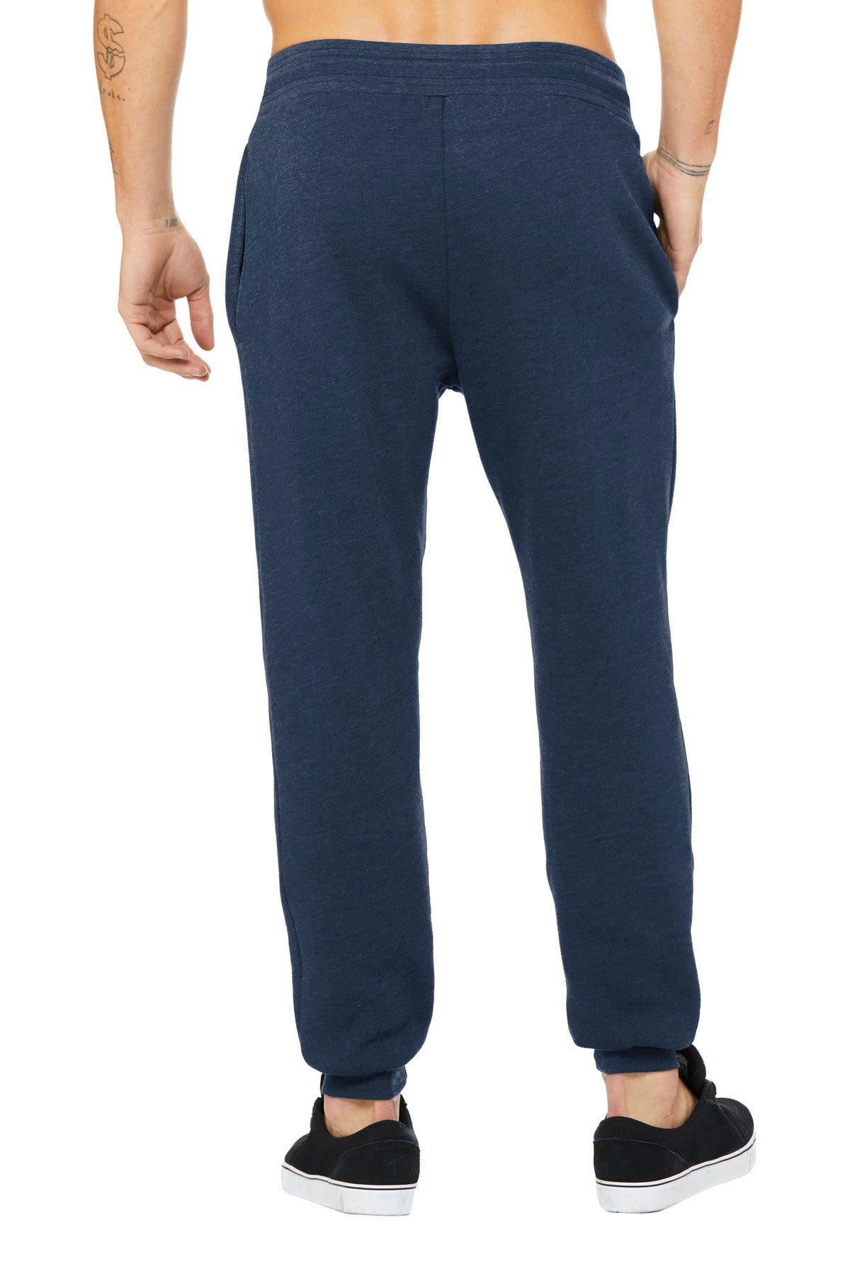 BELLA+CANVAS  Unisex Jogger Sweatpants. BC3727 Heather Navy