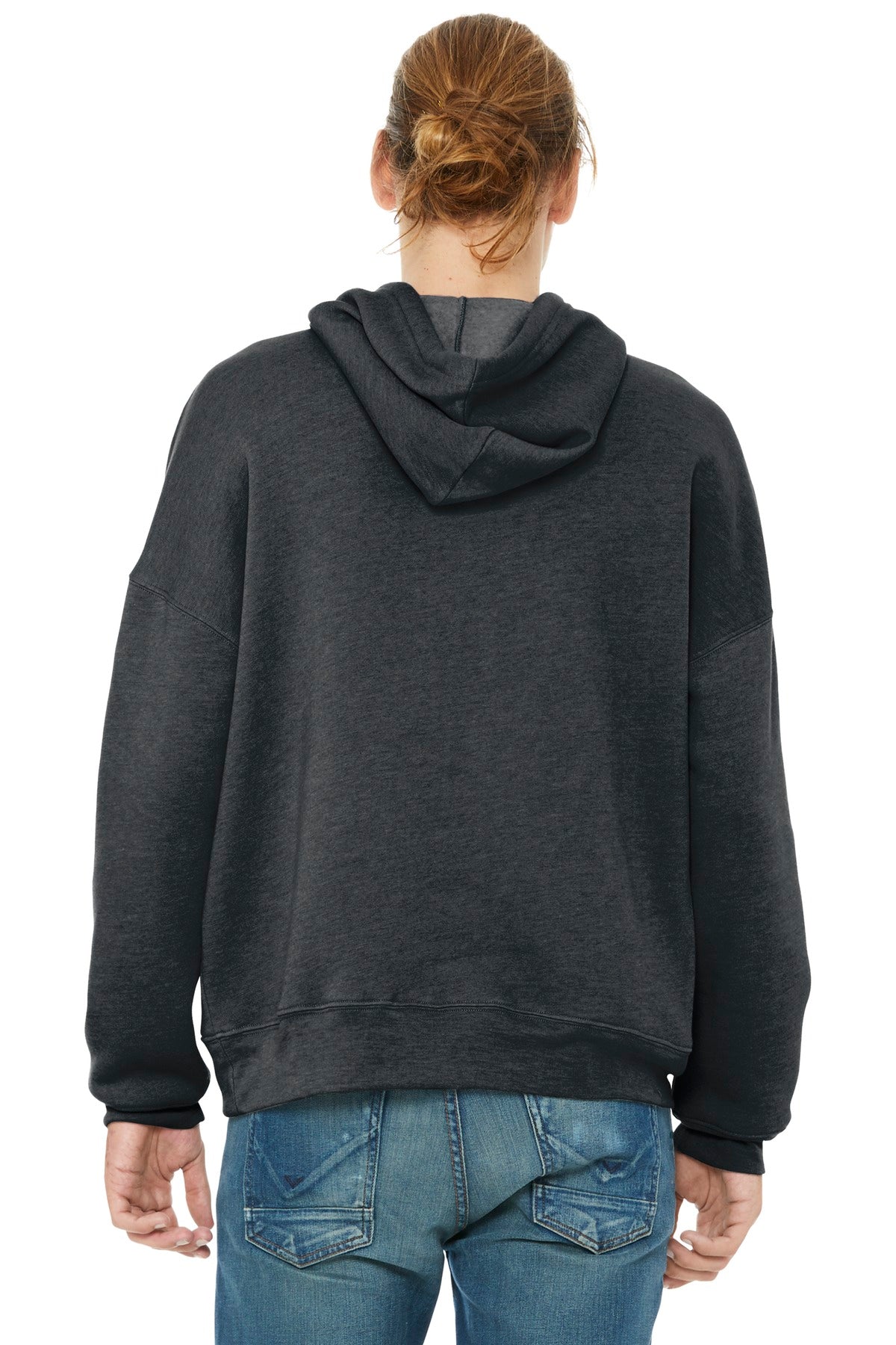 Bella+Canvas Unisex Sponge Fleece Pullover DTM Hoodie BC3729 Dark Grey Heather