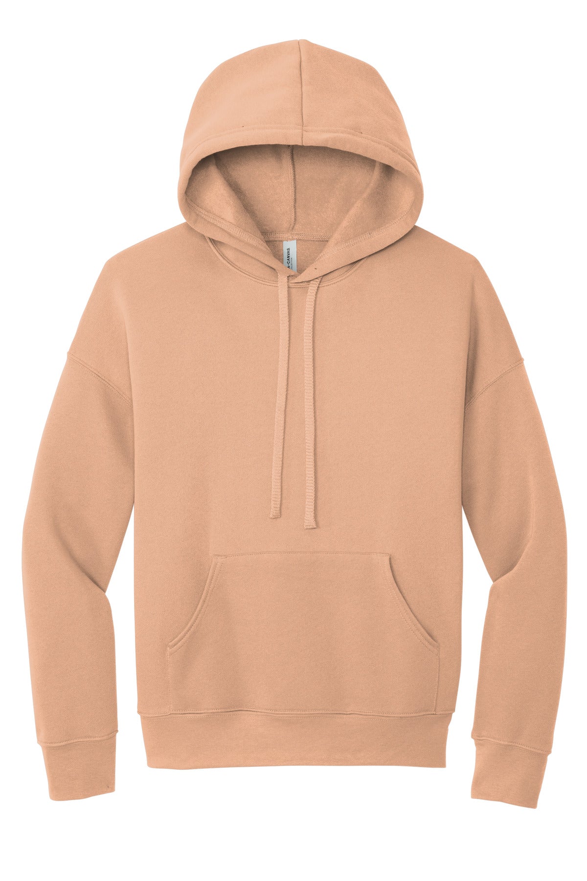 Bella+Canvas Unisex Sponge Fleece Pullover DTM Hoodie BC3729 Peach