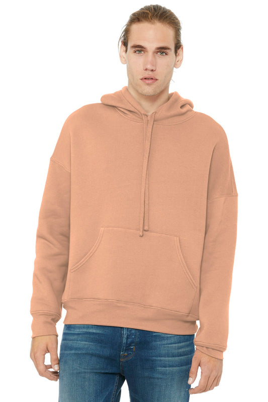 Bella+Canvas Unisex Sponge Fleece Pullover DTM Hoodie BC3729 Peach