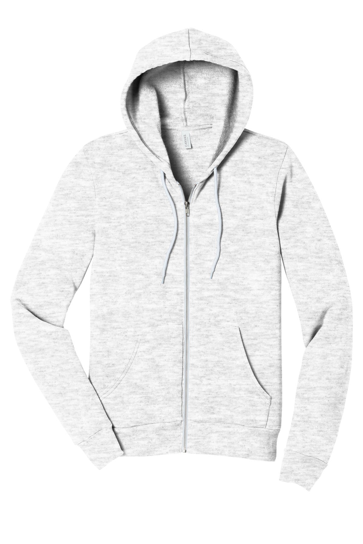 Bella+Canvas Unisex Sponge Fleece Full-Zip Hoodie BC3739 Ash