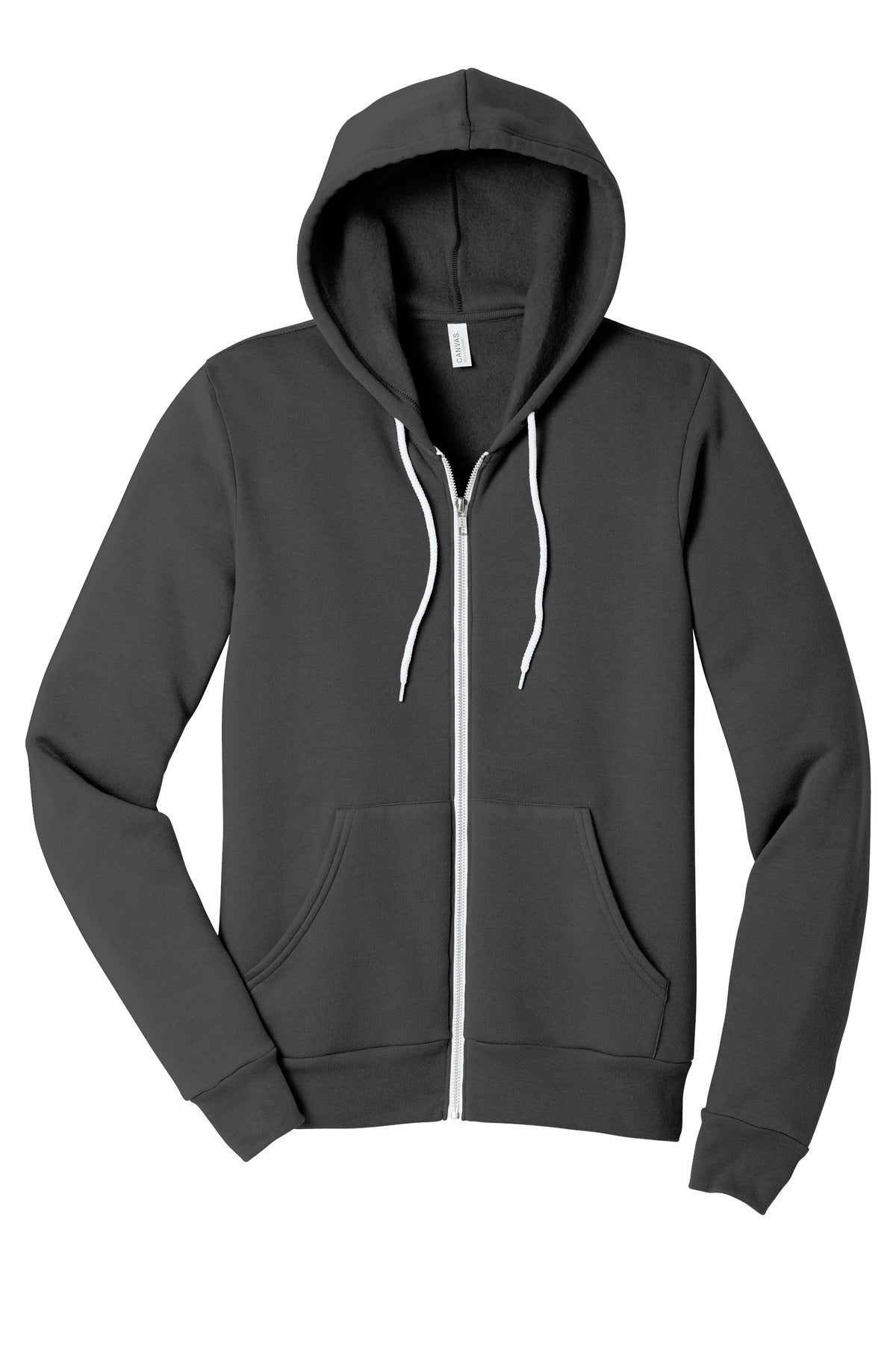 Bella+Canvas Unisex Sponge Fleece Full-Zip Hoodie BC3739 Asphalt