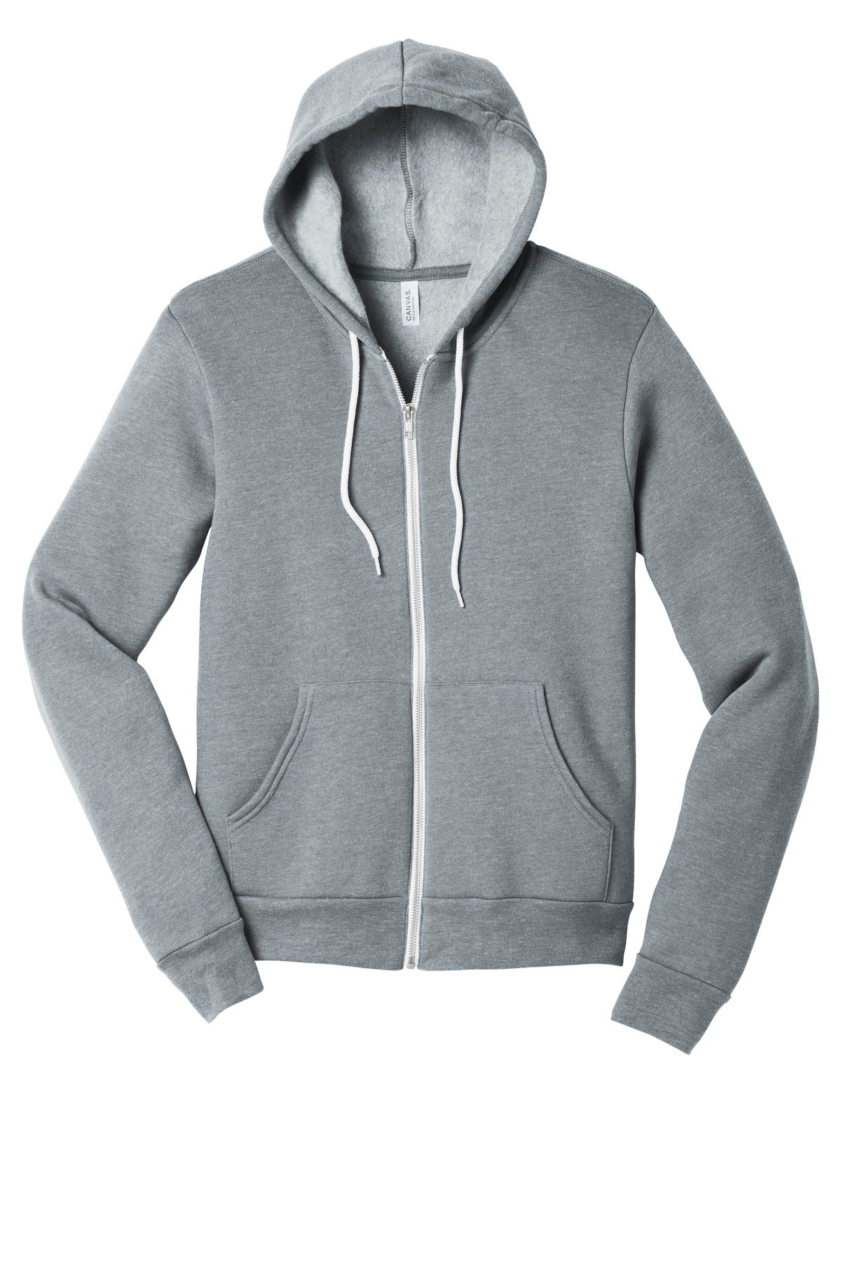 Bella+Canvas Unisex Sponge Fleece Full-Zip Hoodie BC3739 Athletic Heather