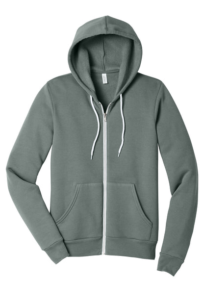 Bella+Canvas Unisex Sponge Fleece Full-Zip Hoodie BC3739 Blue Storm